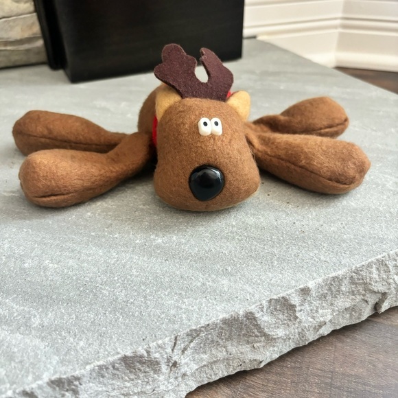 Hallmark Other - Hallmark Vintage Rodney Reindeer 1979 Beanie Plush Stuffed Animal Christmas